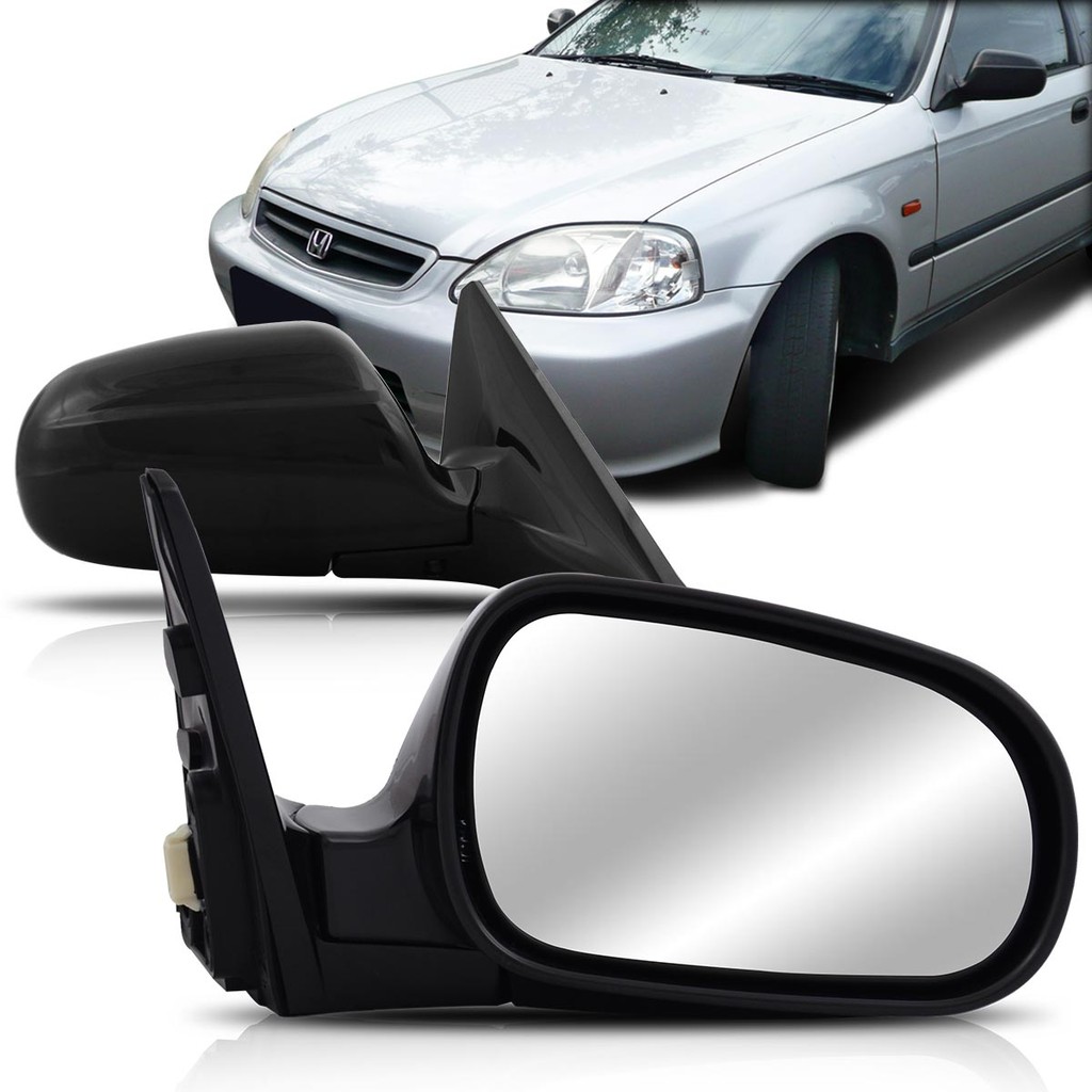Par Retrovisor Civic 96 97 98 99 2000 Elétrico