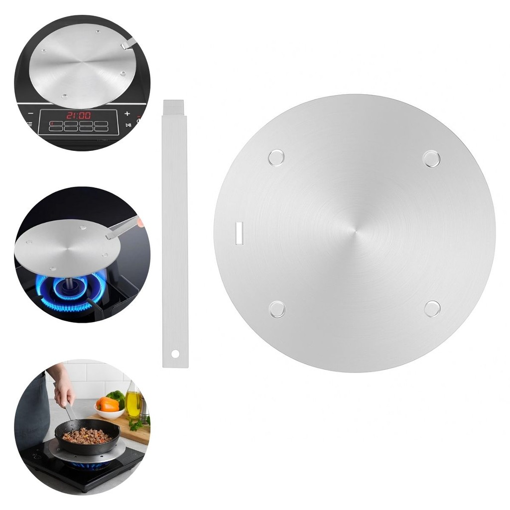 Adaptador Conversor/Difusor Para Fogões Com Indução 24x24cm Universal Aço Inoxidável ENVIO IMEDIATO