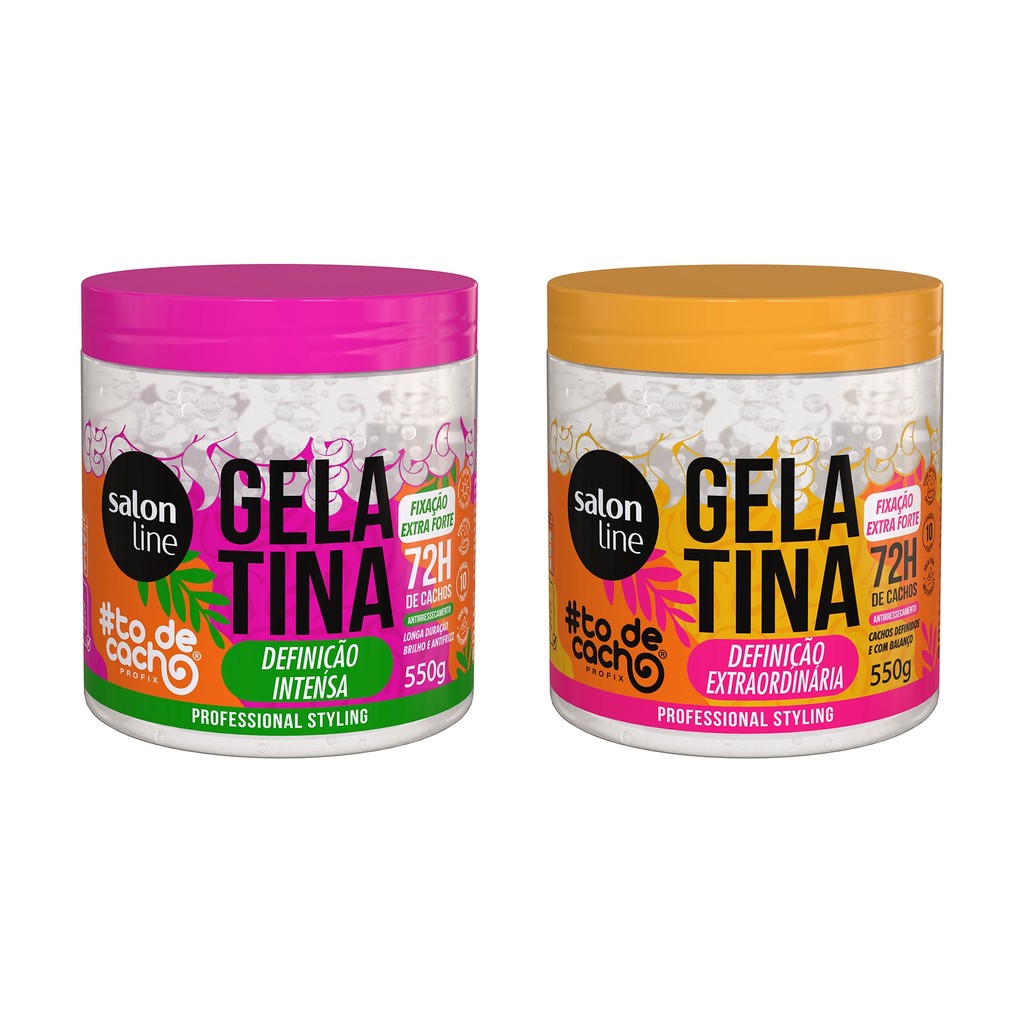 Kit Gelatina em Dobro Definição Extraordinária e Intensa #todecacho em Oferta na Shopee