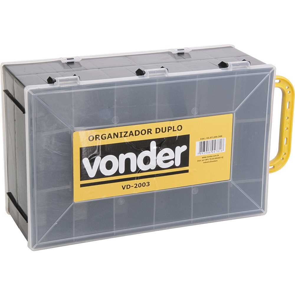 Organizador Plast Duplo Vonder 2003 Vonder em Oferta na Shopee