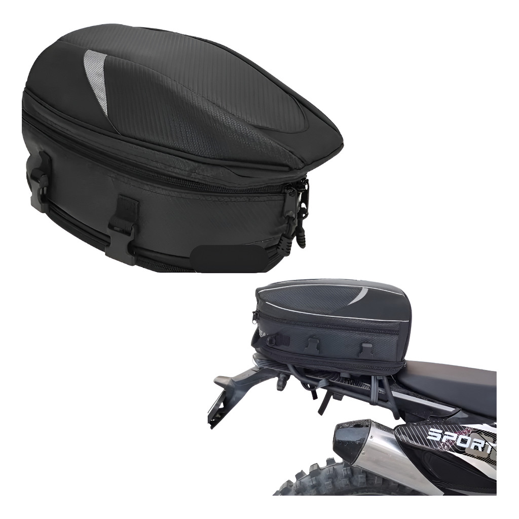 Alforge Traseiro Bolsa Mala Baú Bauleto Moto Expansiva Baslu
