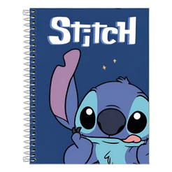 Caderno Stitch Capa Dura 10 Matérias 160 Folhas