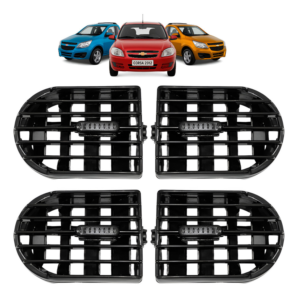 Kit Difusor Saida Ar Corsa 2002 A 2012 Montana 2004 A 2011