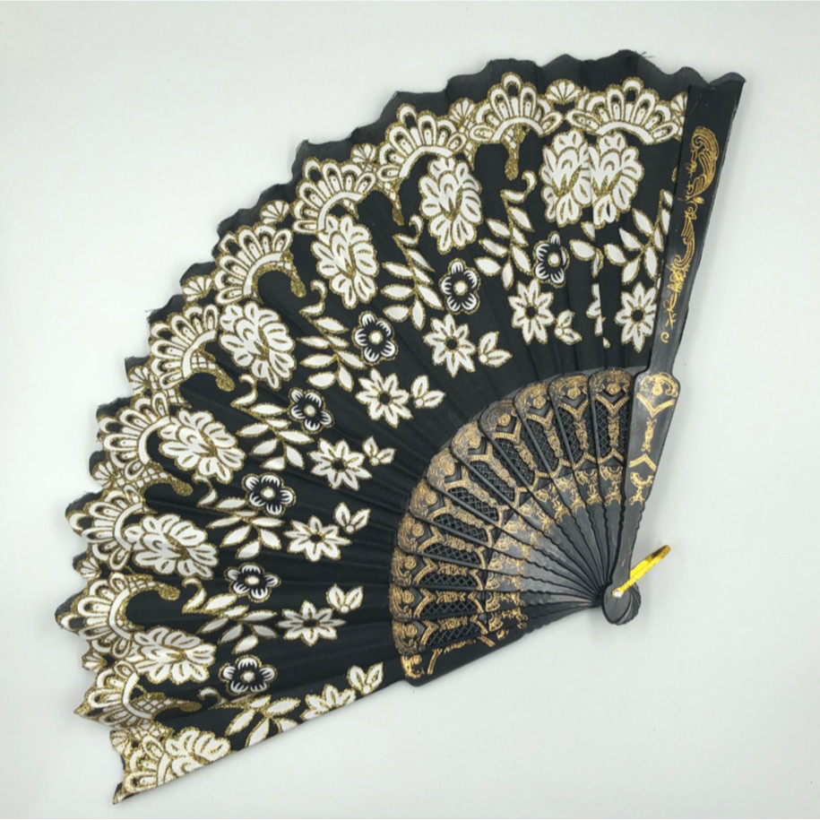 Leque com glitter estampado da moda em Oferta na Shopee