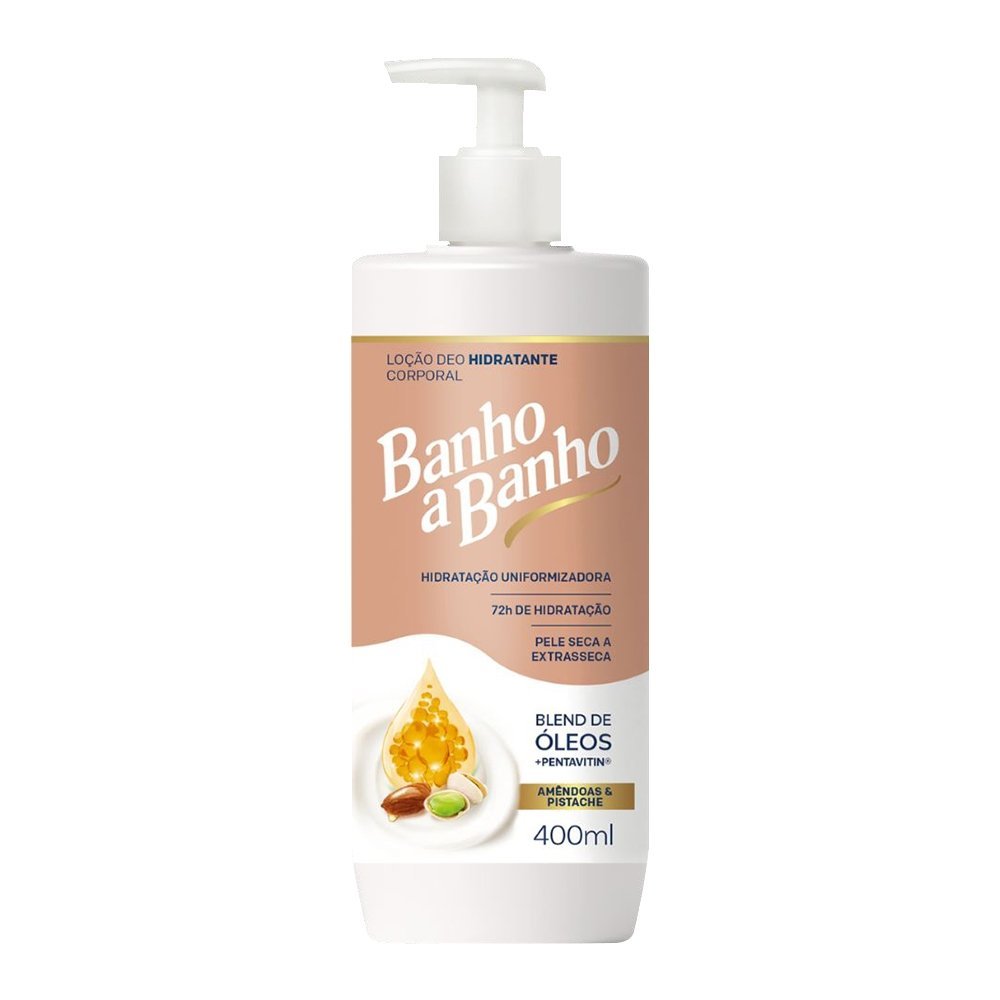 Loção Hidratante Ypê Banho a Banho Amêndoas e Pistache 400ml