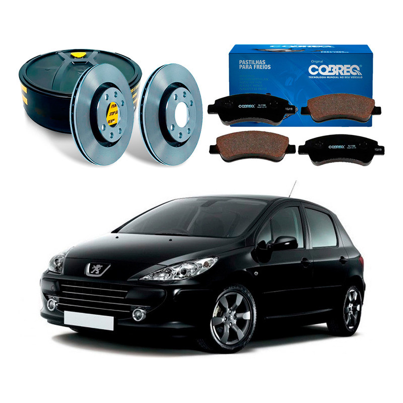 Kit Disco Pastilha Freio Dianteiro 307 1.6 2007 A 2012