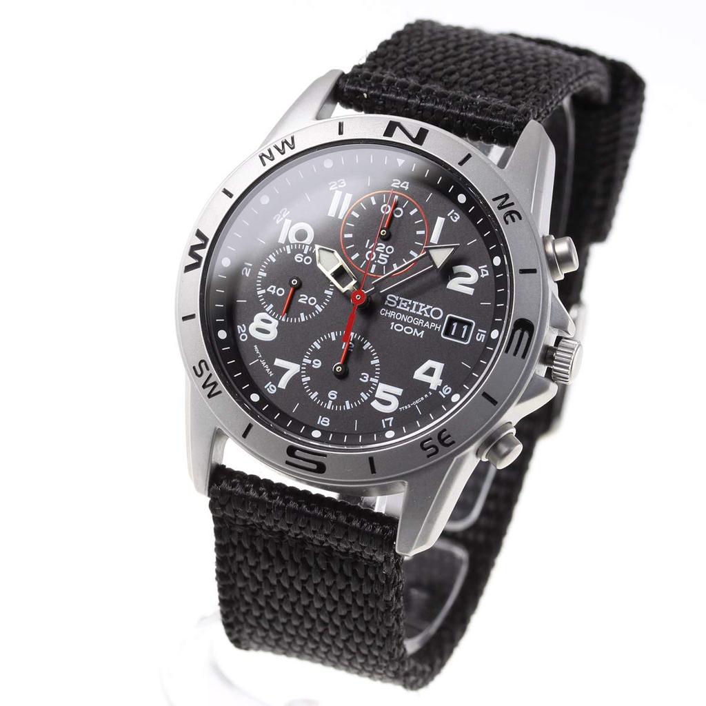 [Seiko Import] Relógio masculino SEIKO, modelo importado do exterior, preto, SND399P [Importação paralela]