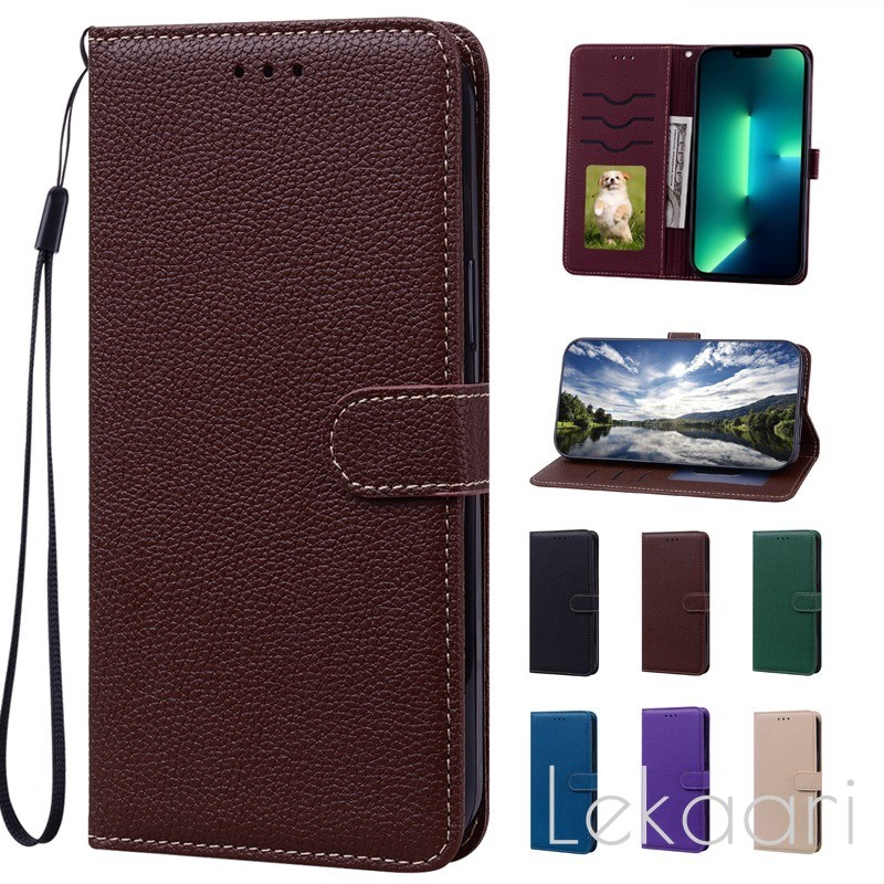 Capa De Couro Flip Para Samsung Galaxy M01 M12 M56 M55 M54 M53 M52 M51 M35 M34 M33 M31S M30S M21 M15 M14 F15 F14 C55 A12