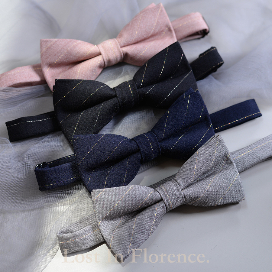 Gravata borboleta masculina vestido terno arco Formal terno cinza masculino cor sólida casamento padrinhos noivo estilo