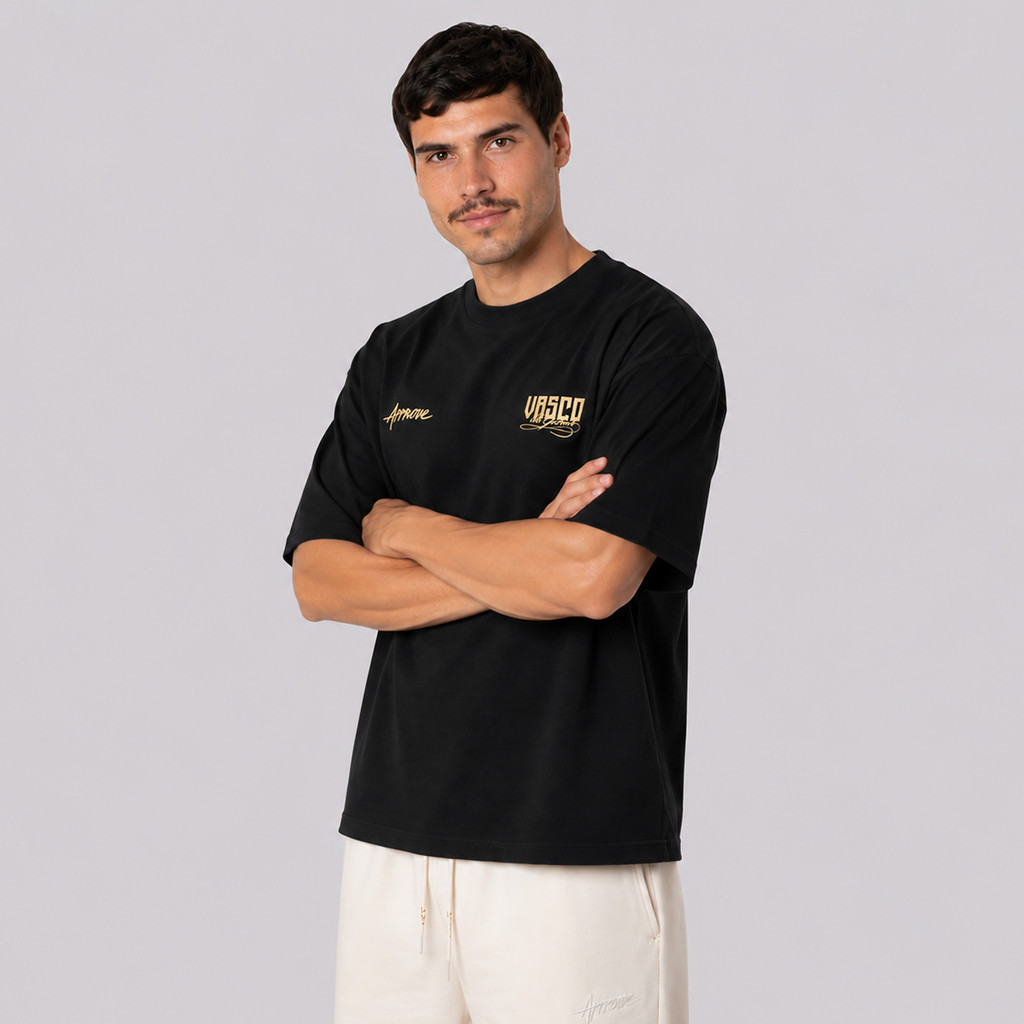 Camiseta Approve Huge São Januario Vasco III Preta — imagem 2 de 2