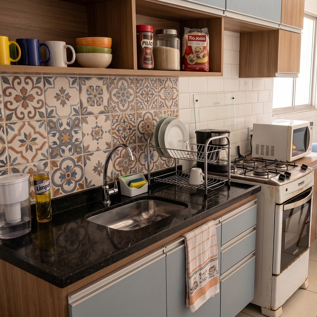 Pia Roralit 150x55 com Cuba Inox AJ Rorato · foto 2