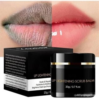 Bálsamo labial esfoliante e clareador, usado para clarear e realçar a cor dos lábios escuros ou dos fumantes, bálsamo la