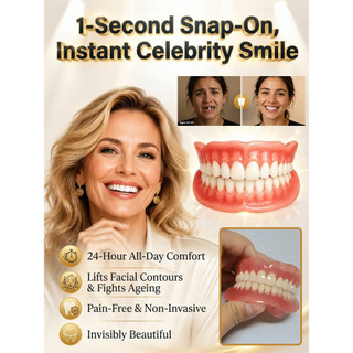 [Estilo Prático] Capa Dentária Ajustável/Prótese Dentária/Dentadura Falsa para Todas as Ocasiões