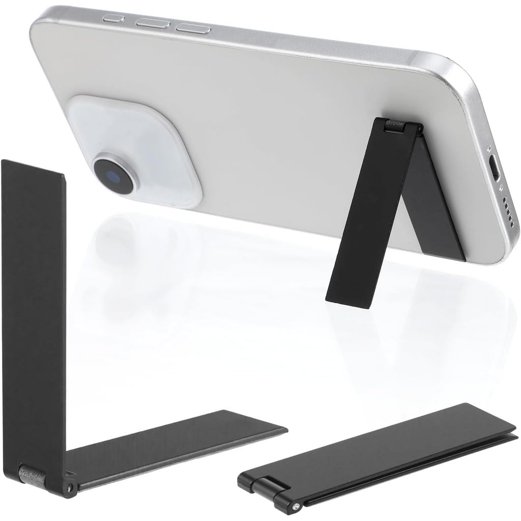 2 Pacotes de Suporte Ultra-Fino para Celular, Suporte Ajustável de Liga de Alumínio para Celulares, Suporte Vertical e H