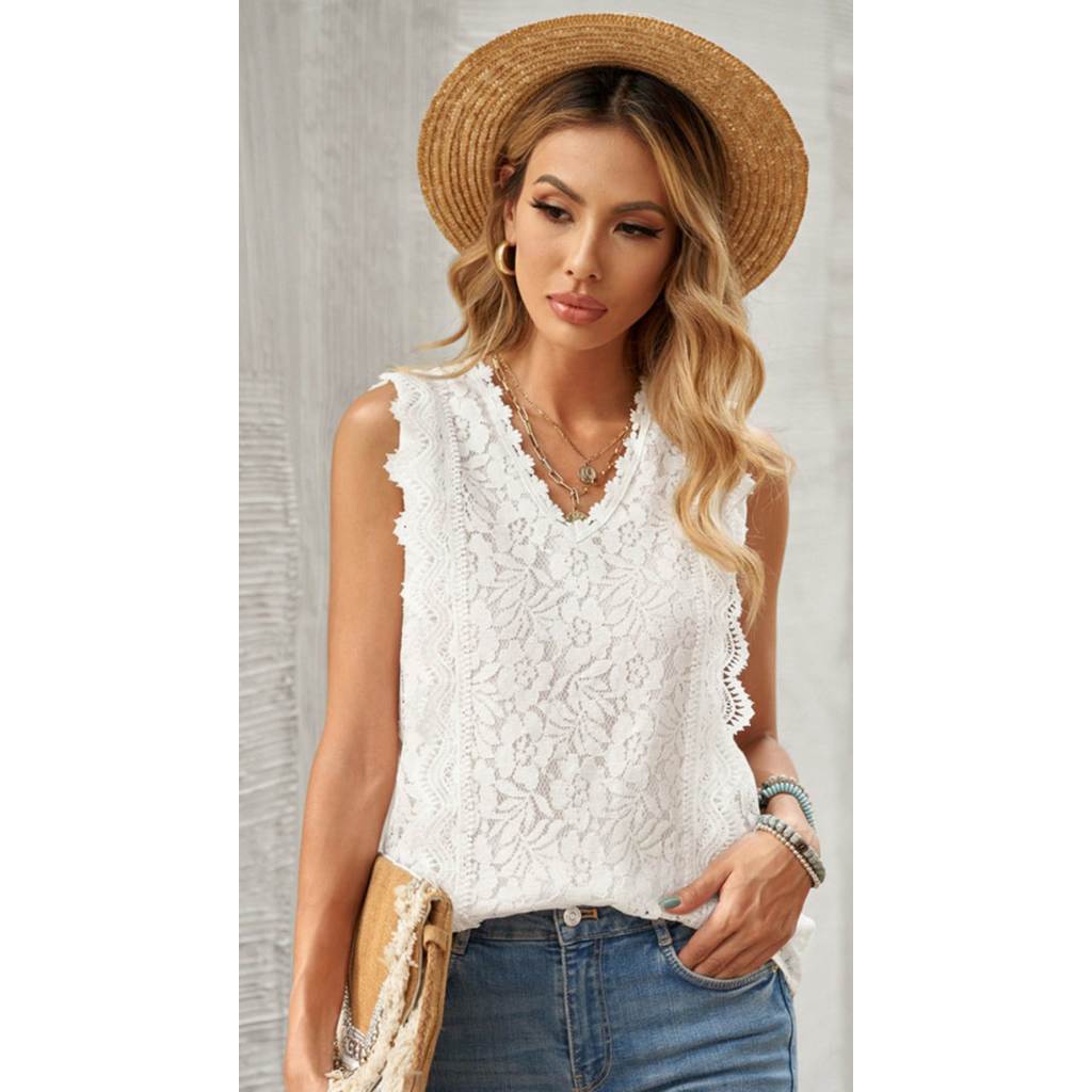 Verão novo estilo europeu americano rua tule camisa de renda com decote em V pulôver solto Casual exterior Wear Bottomin