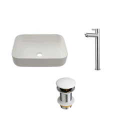 Kit Cuba Slim Fluorita c/Válvula Alta Amazonas - Branco