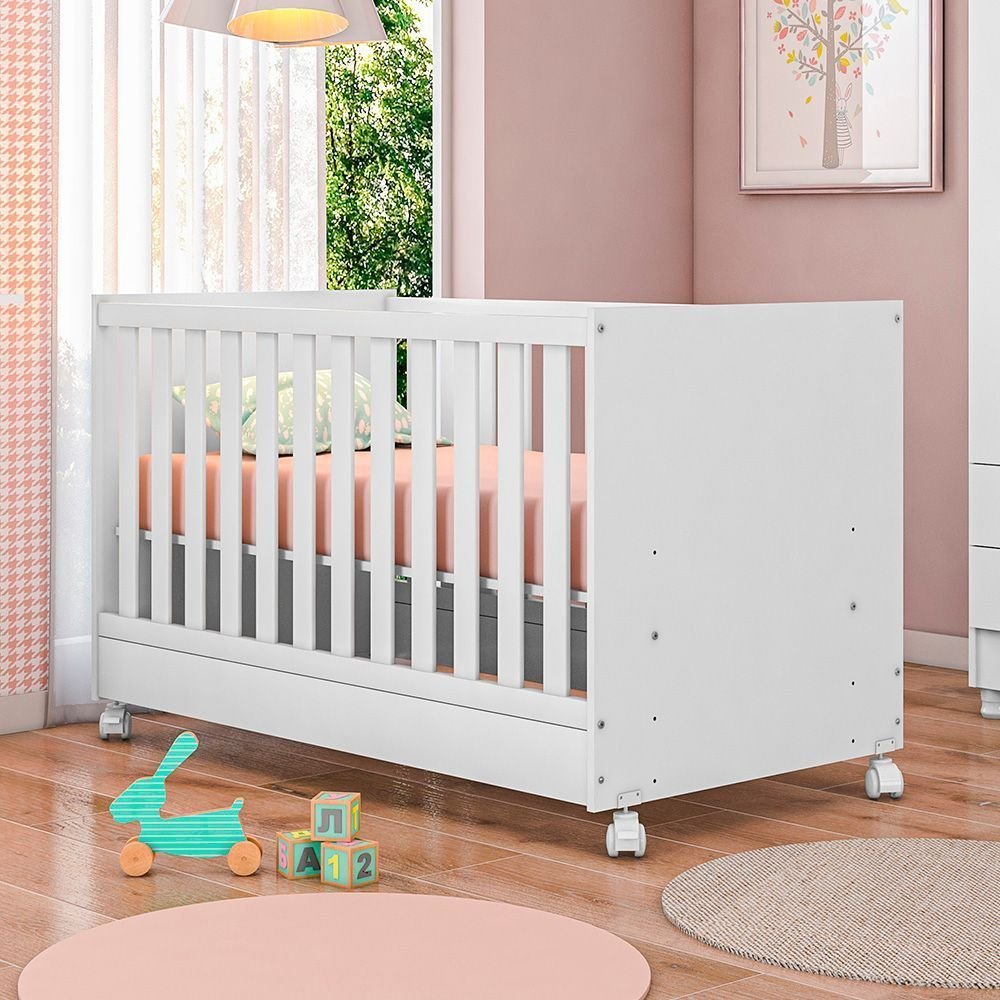 Berço Mini Cama Doce Sonho Branco Branco