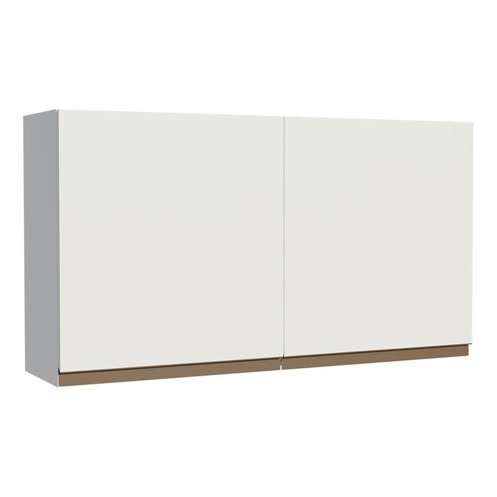 Armário de Cozinha Aéreo 120 cm 2 Portas Branco Reims Madesa XJ