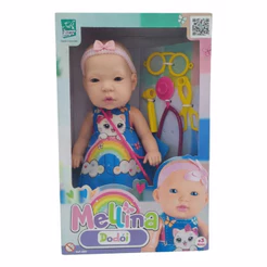 Boneca Infantil Mellina Dodói com Acessórios Médicos Super Toys - 660
