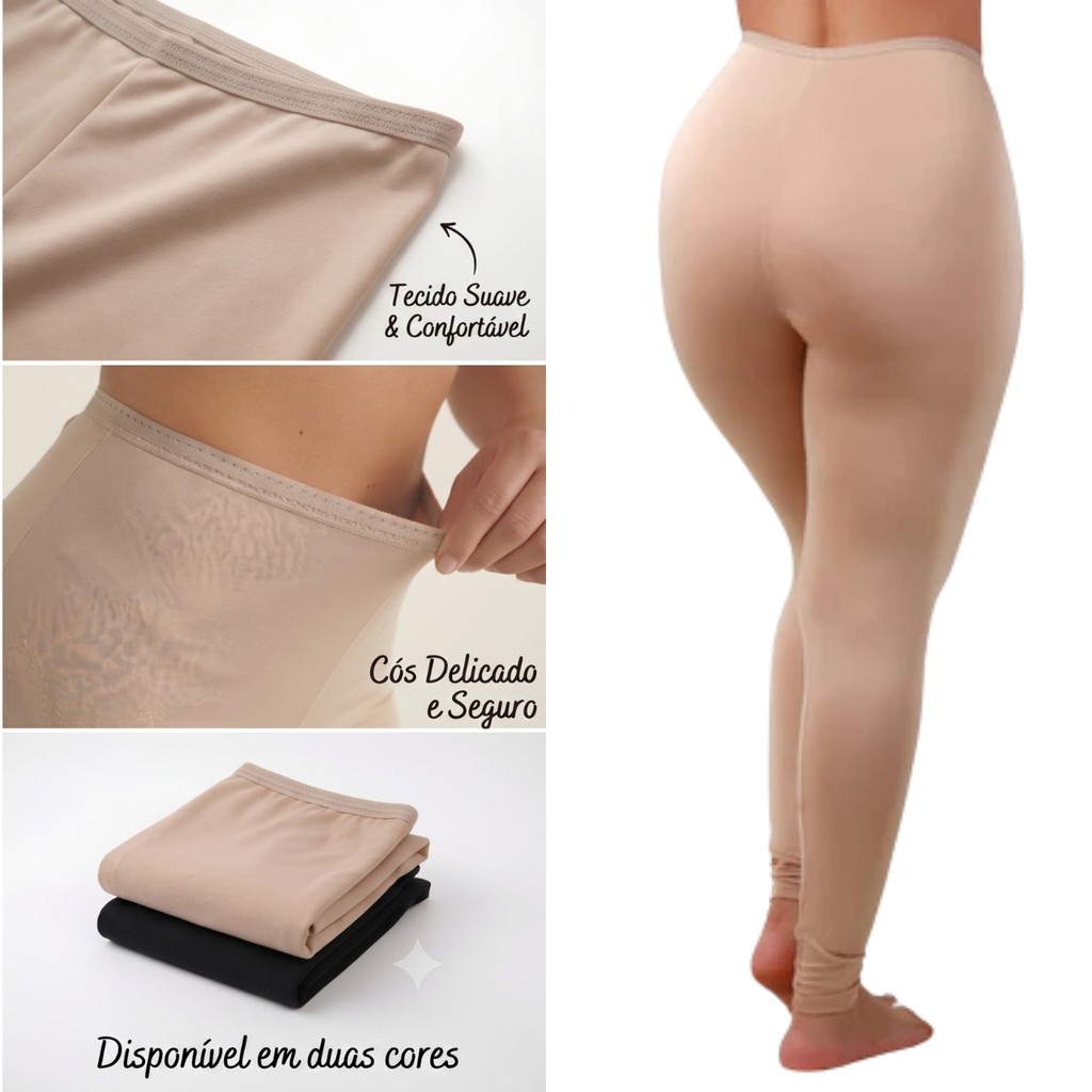 Calça Segunda Pele Anagua Não Marca na Roupa Tira Transparencia da Roupa Thalia — imagem 2 de 2