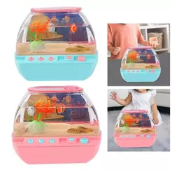 Brinquedo De Aquário Artificial SUNDANCE , Mini Tanque De Peixes De Simulação Iluminado Criativo , Lindo Iluminação LED