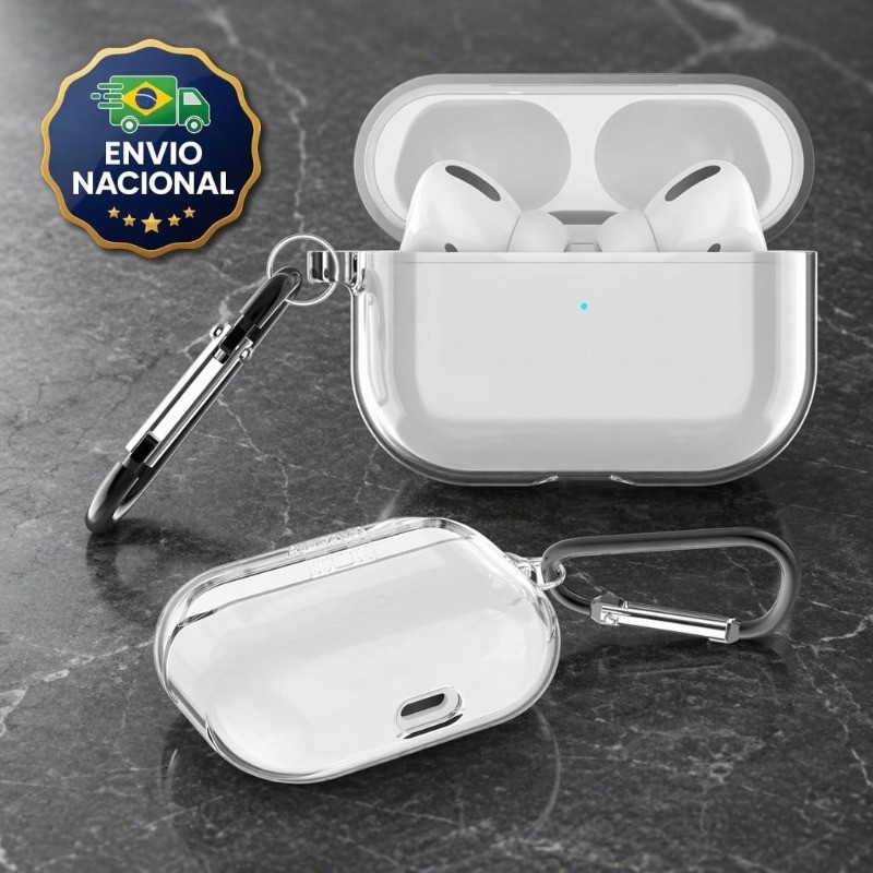 Capa Reforçada Anti-Queda Compatível AirPods pro 2 3 4 TPU Acrílico