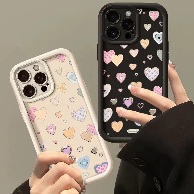 Funda de teléfono con diseño de corazón para Samsung A55 A54 A53 A16 A06 A34 A15 A14 A36 A35 A34 A22 A32 A13 A05 A05S A0