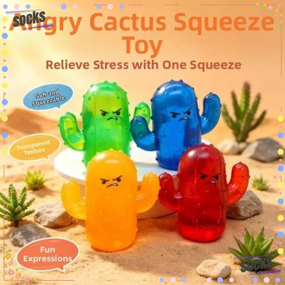 Meias Cactus Squeeze Brinquedos , Mini Brinquedo Sensorial Macio , Irritado Do Alívio Estresse Da Recuperação Lenta Para