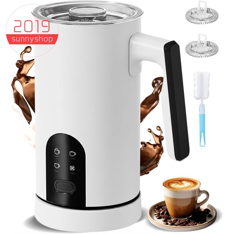[Bestseller S] Espumador De Leite Elétrico , Vaporizador Automático 4 Em 1 E Espuma 11.8 Onças/350 Ml , Para Café Com ,