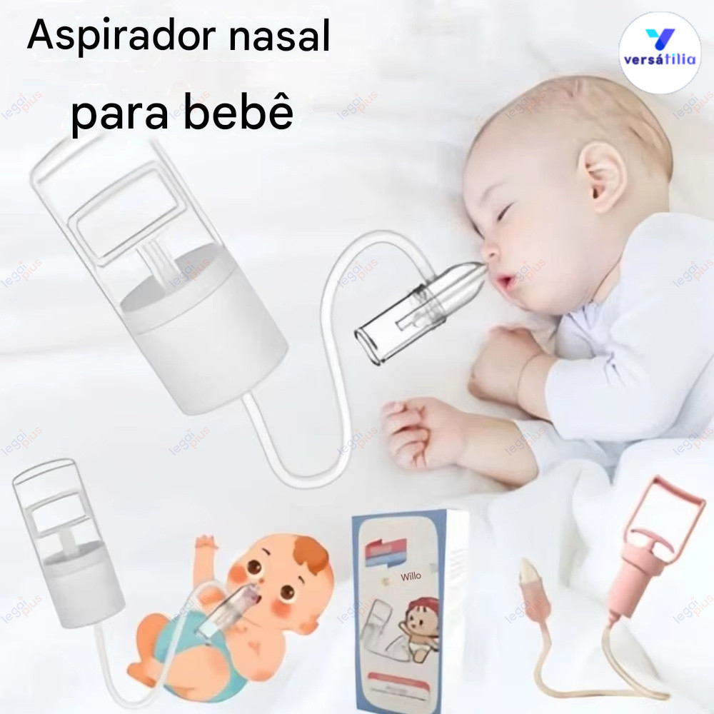 Aspirador Nasal Infantil – Sucção a Vácuo Manual para Vias Aéreas