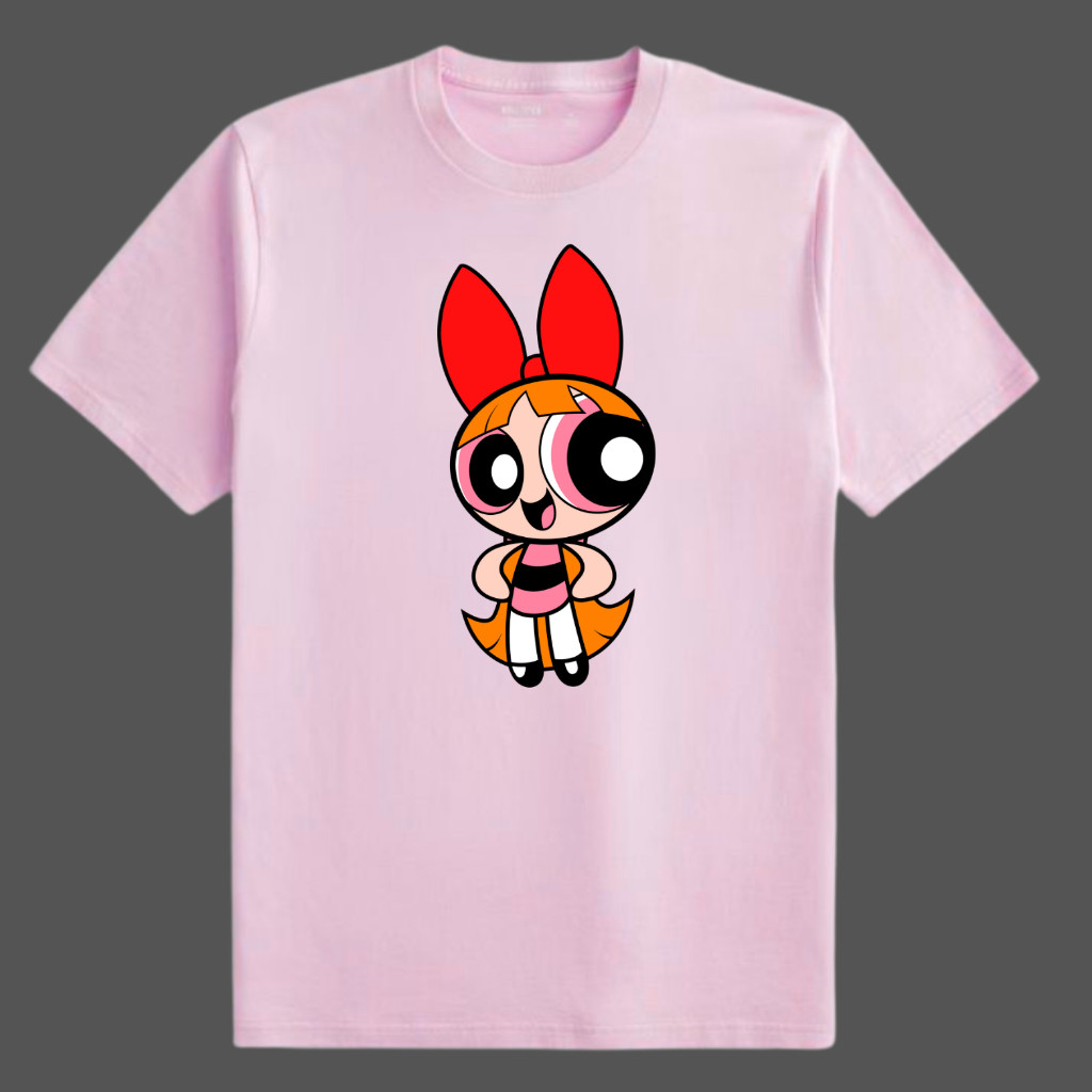 Camiseta Infantil Coloridas Algodão Estampada Meninas Super Poderosas Lindinha Florzinha Docinho