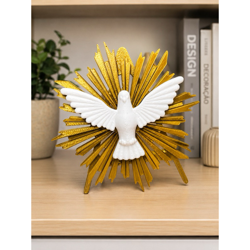 Divino Espírito Santo Decorativo 3D | Enfeite Religioso Católico | Decoração Religiosa | Presente de Fé