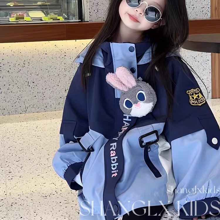 > Casacos Infantis Judy Hopps De 3 Anos | Jaqueta Com Capuz Zootopia Bunny Cop , Casaco À Prova De Vento Para Meninas Na