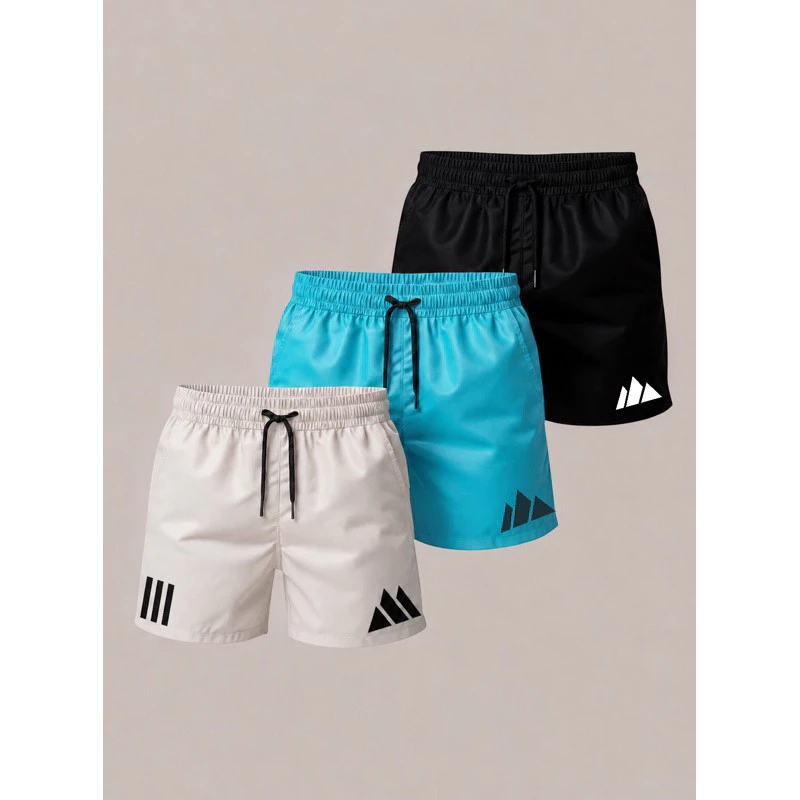 kit 3 shorts Tectel bermuda mauricinho esporte Praia academia treino corrida envio rápido — imagem 1