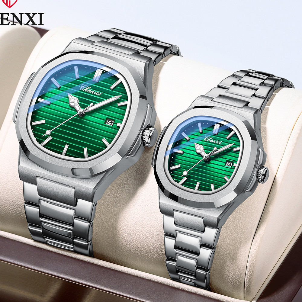 CHENXI Casal Relógios Par Masculino E Feminino Moda Luxo Quartzo De Pulso Senhoras Relógio 2025 Novo Produto Seus Conjun
