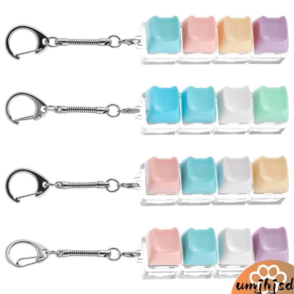 4 Pçs Teclado Chaveiro De Plástico Brinquedo Dedo Clicker Para Bolsa Saco Roupas Janela Parede Pendurado SHOPSKC0738