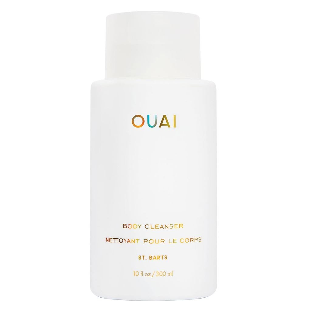 OUAI Body Cleanser, St. Barts - Sabonete Líquido Espumante com Óleo de Jojoba e Óleo de Rosa Mosqueta para Hidratar, Nut