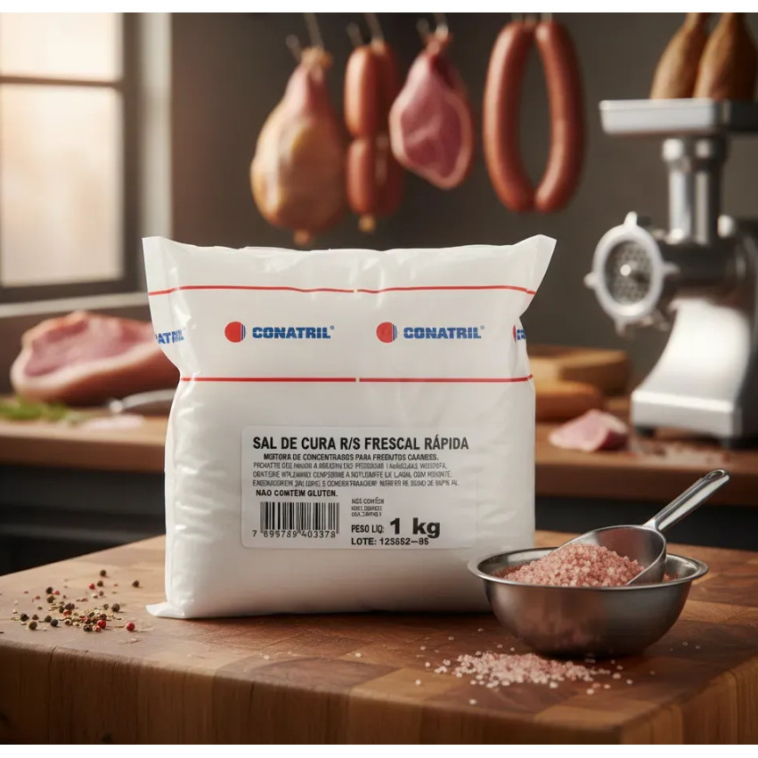 Sal De Cura R/s Linguiça Frescal Cura Rápida Conatril 1kg