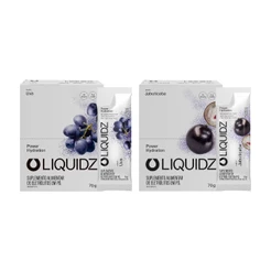 Kit Uva | Jabuticaba LIQUIDZ® - Eletrólitos Zero Açúcares - 2 Caixas - 28 sachês