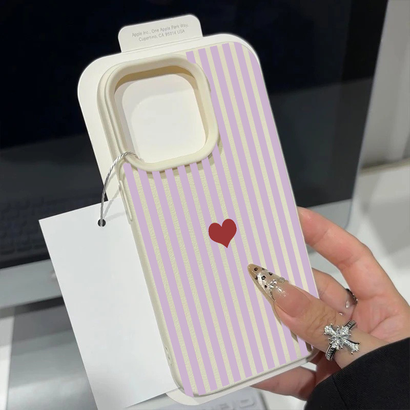 Listrado Amor Coração Embalagem Para Samsung Galaxy A57 A37 A27 A07 A36 A26 A55 A15 A25 S26 Ultra S25 S24 S23 FE Plus Li