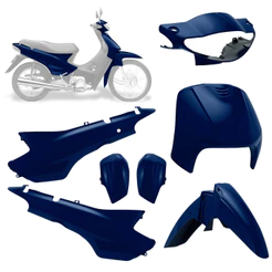 Kit Carenagem 5 Peças Pro Tork Moto Compativel Biz 100 1998 1999 2000 2001 2002 2003 2004 2005