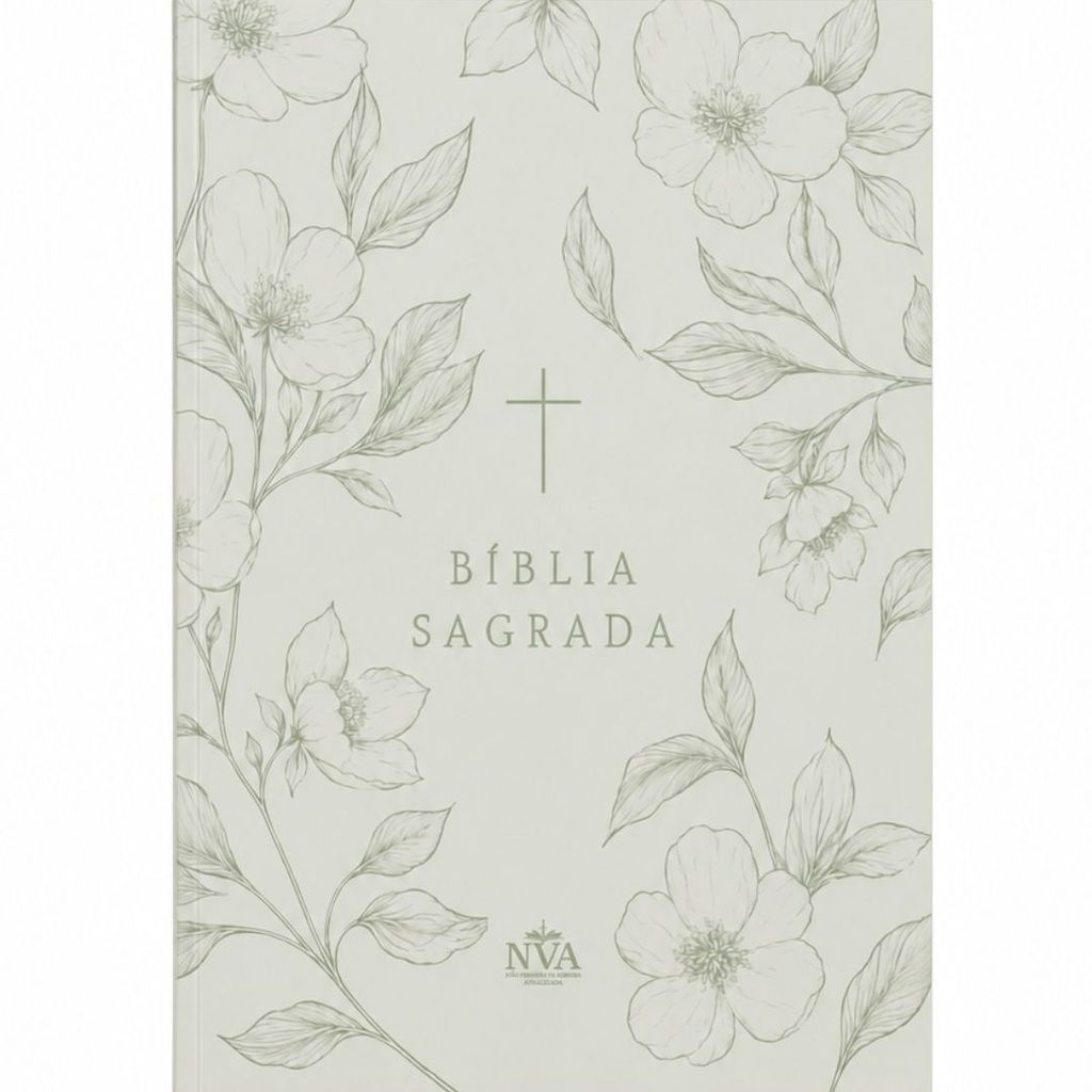 Bíblia Sagrada | NVA | Palavras de Jesus em vermelho | Floral Verde