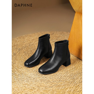 Daphne couro genuíno Martin botas femininas primavera outono 2026 novo estilo botas femininas botas curtas francesas sap