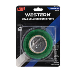 Fita Dupla-Face Forte Adesiva Western 19mm x 2m