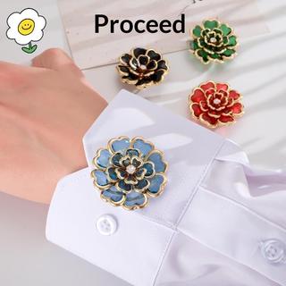 maoting } Capas De Botão De Flor De Strass Ajuste Universal Material De Liga Moda Bules Para Roupas DIY Vestido Casaco A