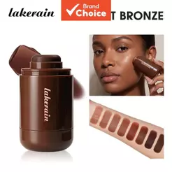Lakerain Bastão Bronzeador Stick Creme Bronzer Contorno Construível, Blush Sedoso, Esculpidor de Rosto À Prova d'Água,