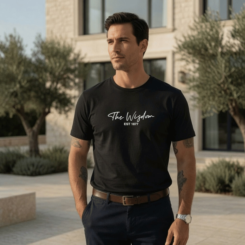 Camiseta Masculina Estampada The Wizdera Est 1877 100% Algodão Premium Camisa Blusa Homem Academia Confortavel Plus Size