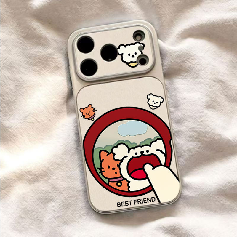 Bonito Filhote De Cachorro Caso De Telefone Para Samsung Galaxy S26 S25 Ultra S24 S23 FE S22 S21 Plus A17 A37 A57 A56 A5