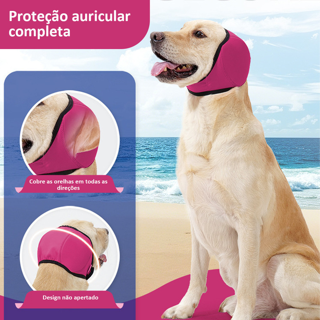 Capas Para Orelhas De Cachorro , Protetores De Ouvido Calmantes Com Redução De Ruído Ajustáveis Cães