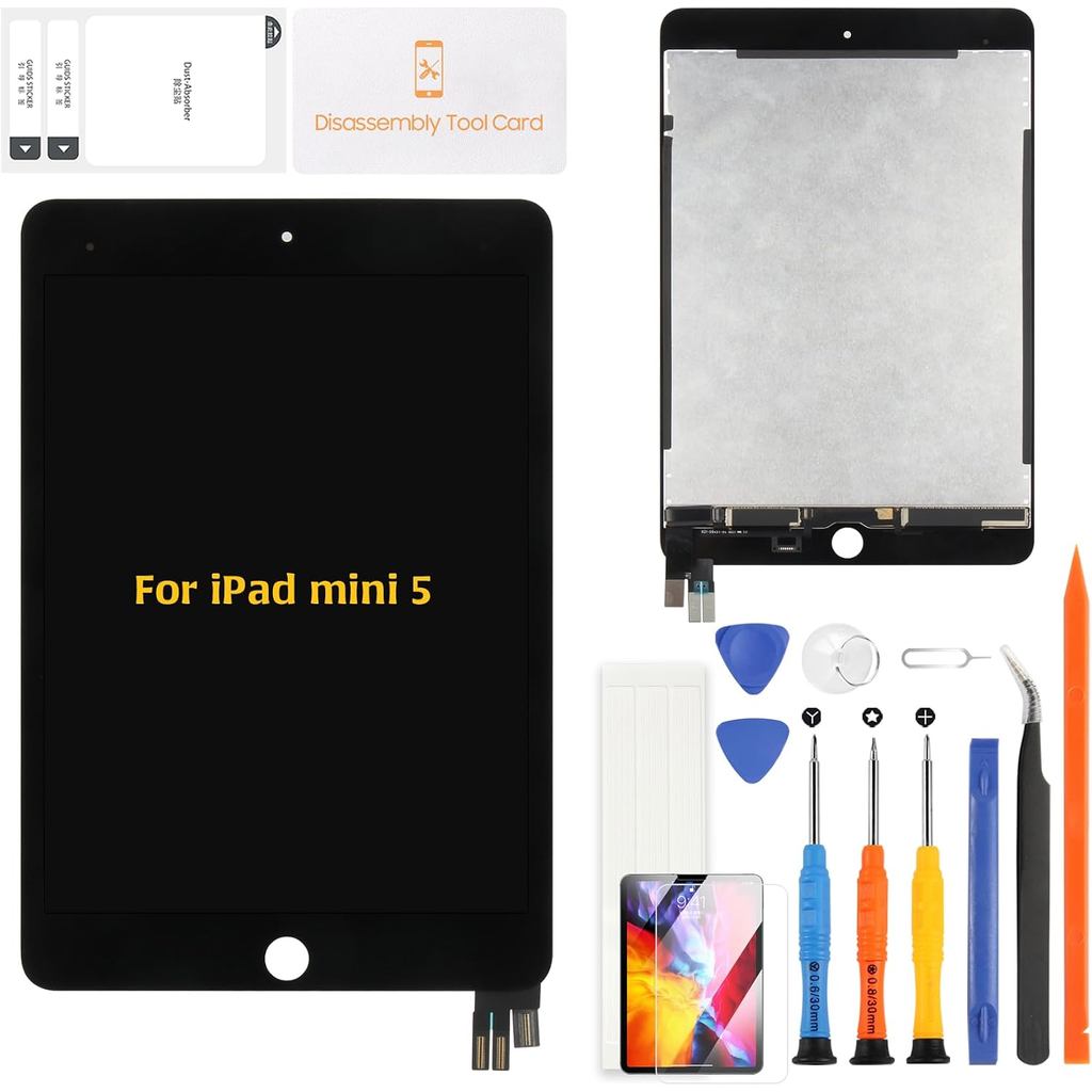 Substituição de Tela A-MIND para iPad mini 5 2019, Conjunto de Display LCD e Tou
